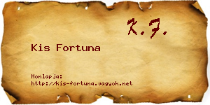 Kis Fortuna névjegykártya
